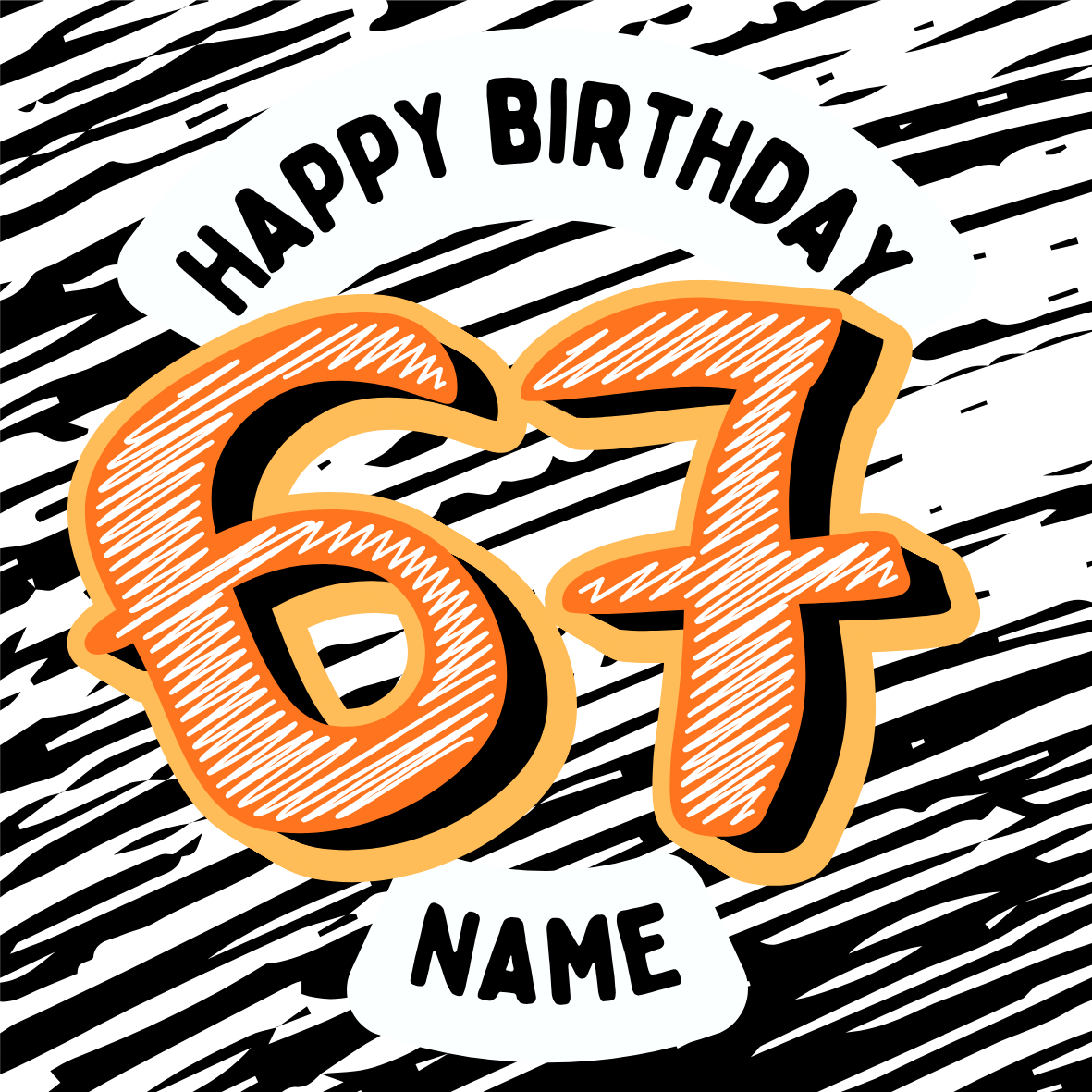 67 Theme Birthday Cake Toppers Edible Circles Personalised Name and Age Matching Stickers Balloon Invitations Pack