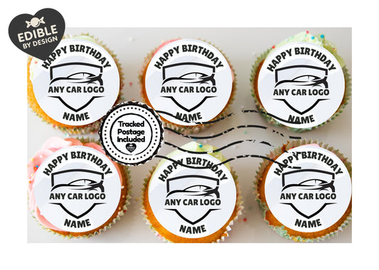 Any Car Logo Cake Toppers Edible Images on Icing or Wafer