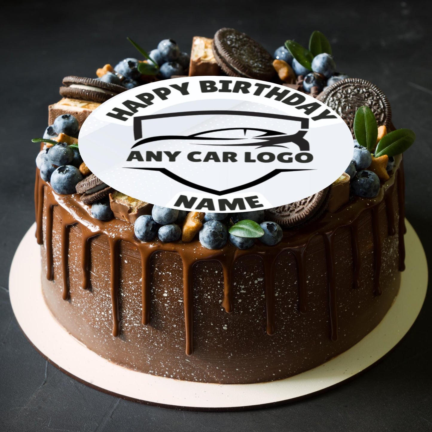Any Car Logo Cake Toppers Edible Images on Icing or Wafer