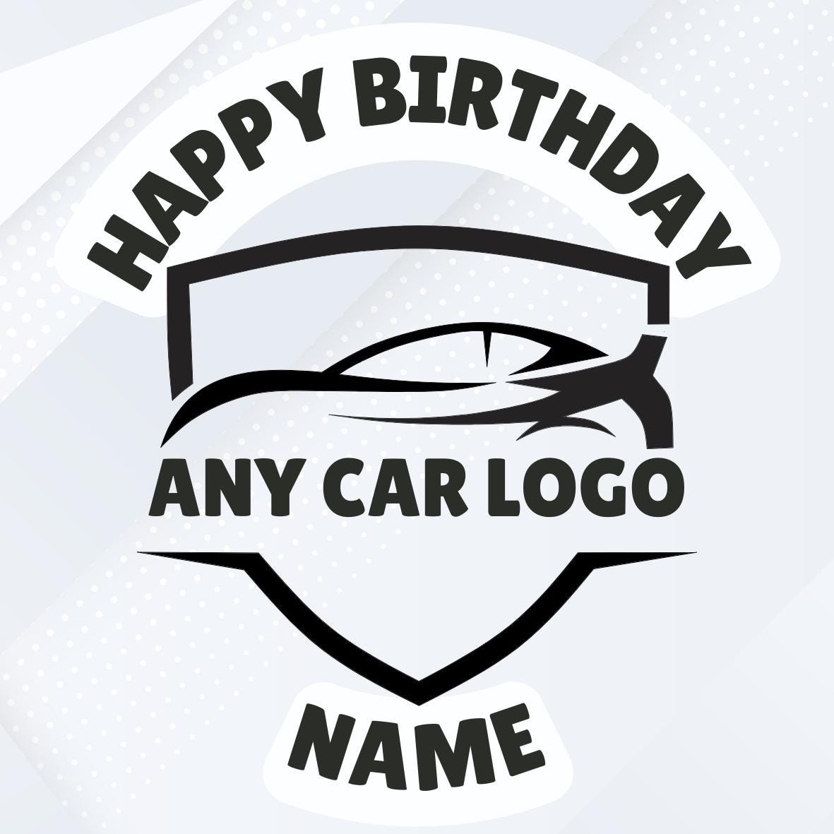 Any Car Logo Cake Toppers Edible Images on Icing or Wafer