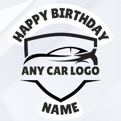 Any Car Logo Cake Toppers Edible Images on Icing or Wafer