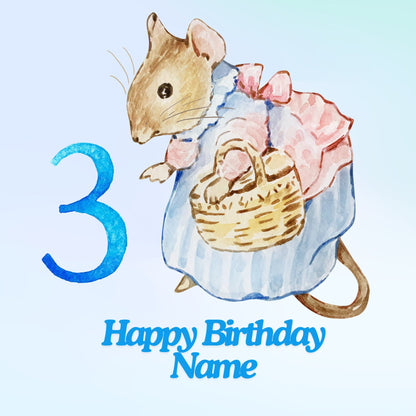 Beatrix Potter Age Birthday Personalised Cake Toppers matching Invitations Stickers Balloon Party Pack