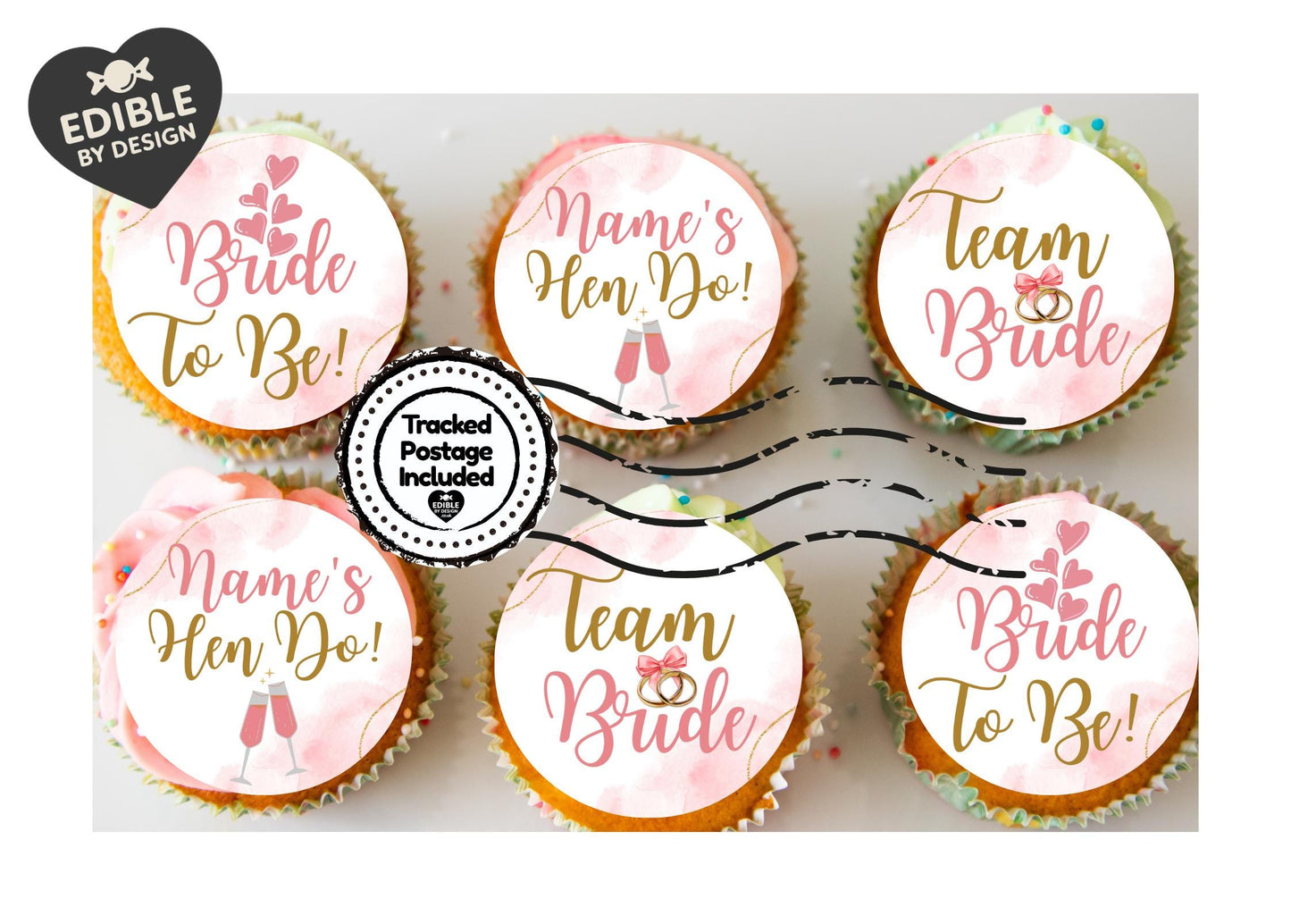 Bride To Be Hen Do Party Cake Toppers Matching Stickers and Foil Balloon
