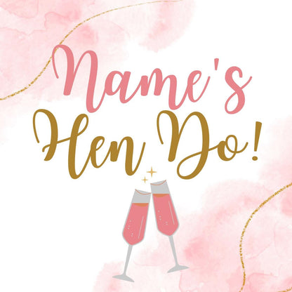 Bride To Be Hen Do Party Cake Toppers Matching Stickers and Foil Balloon
