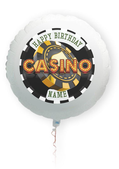Casino Theme Birthday Cake Toppers on Icing or Wafer matching Invitations Stickers Balloon Party Pack