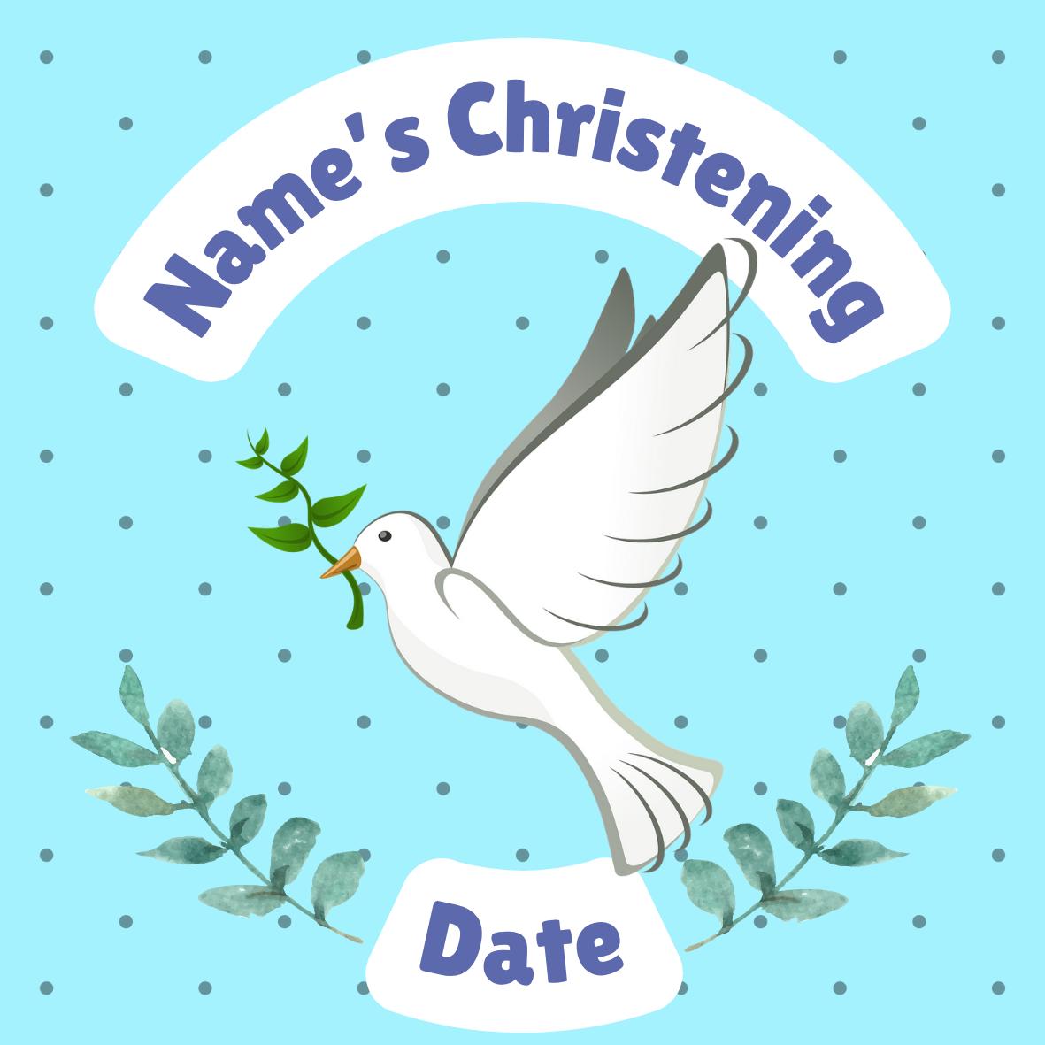 Christening Cake Toppers Baby Boy Blue Personalised with Name and date matching Invitations Stickers Balloon & Party Pack