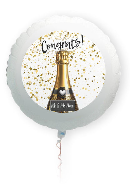 Congratulations Champagne Cake Toppers Edible Images on Icing or Wafer: Stickers Invitations Balloons