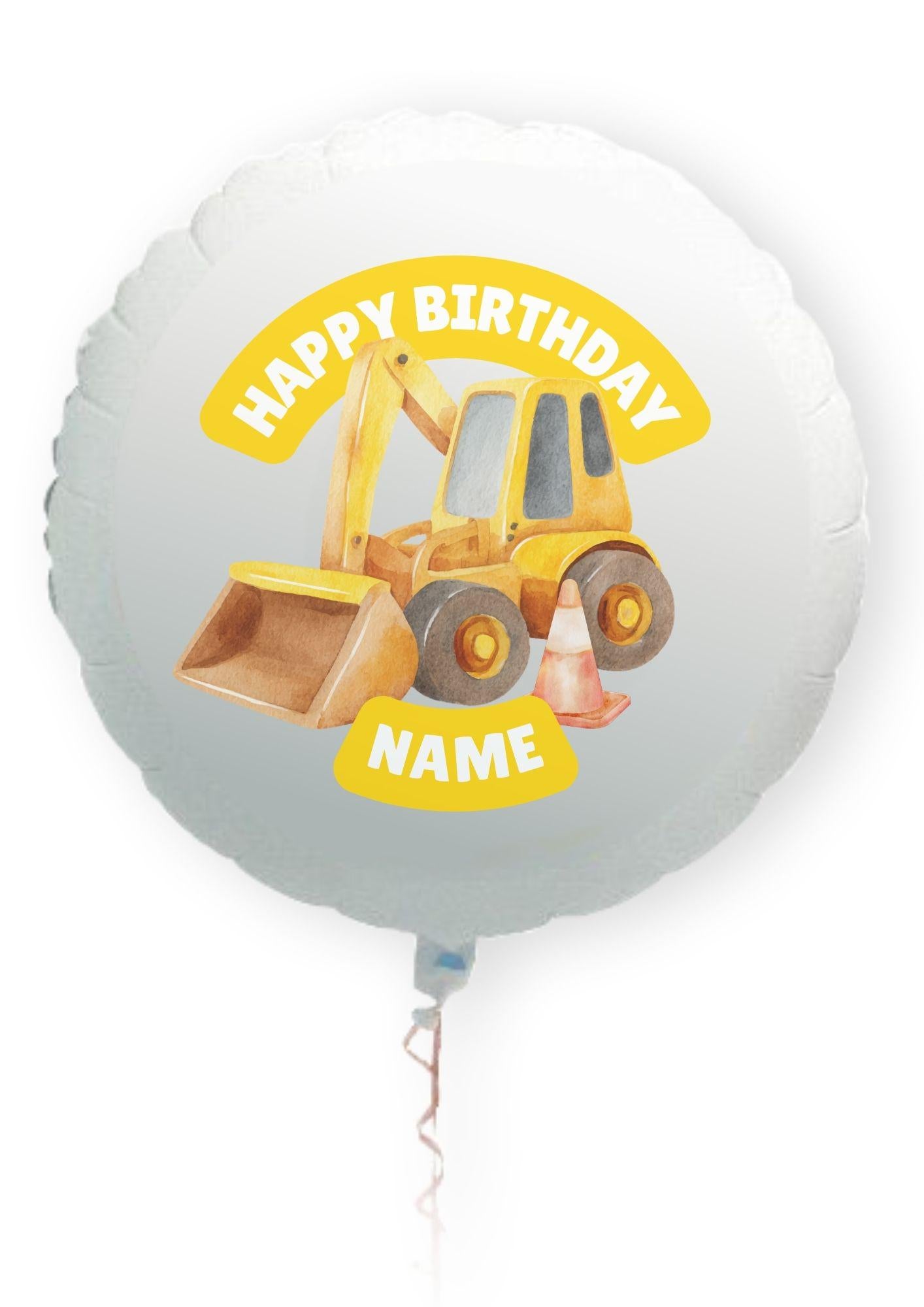Construction Digger Building Theme Birthday Cake Toppers matching Invitations Stickers Balloon Party Pack