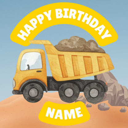 Construction Digger Building Theme Birthday Cake Toppers matching Invitations Stickers Balloon Party Pack