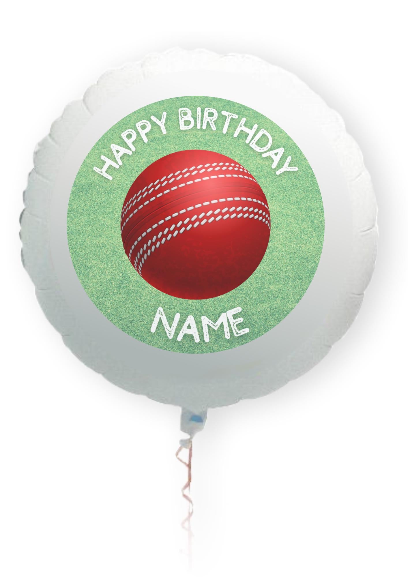 Cricket Birthday Cake Toppers Edible Icing Wafer Personalised Name and Age Matching Stickers Balloon Invitations Pack