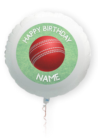 Cricket Birthday Cake Toppers Edible Icing Wafer Personalised Name and Age Matching Stickers Balloon Invitations Pack