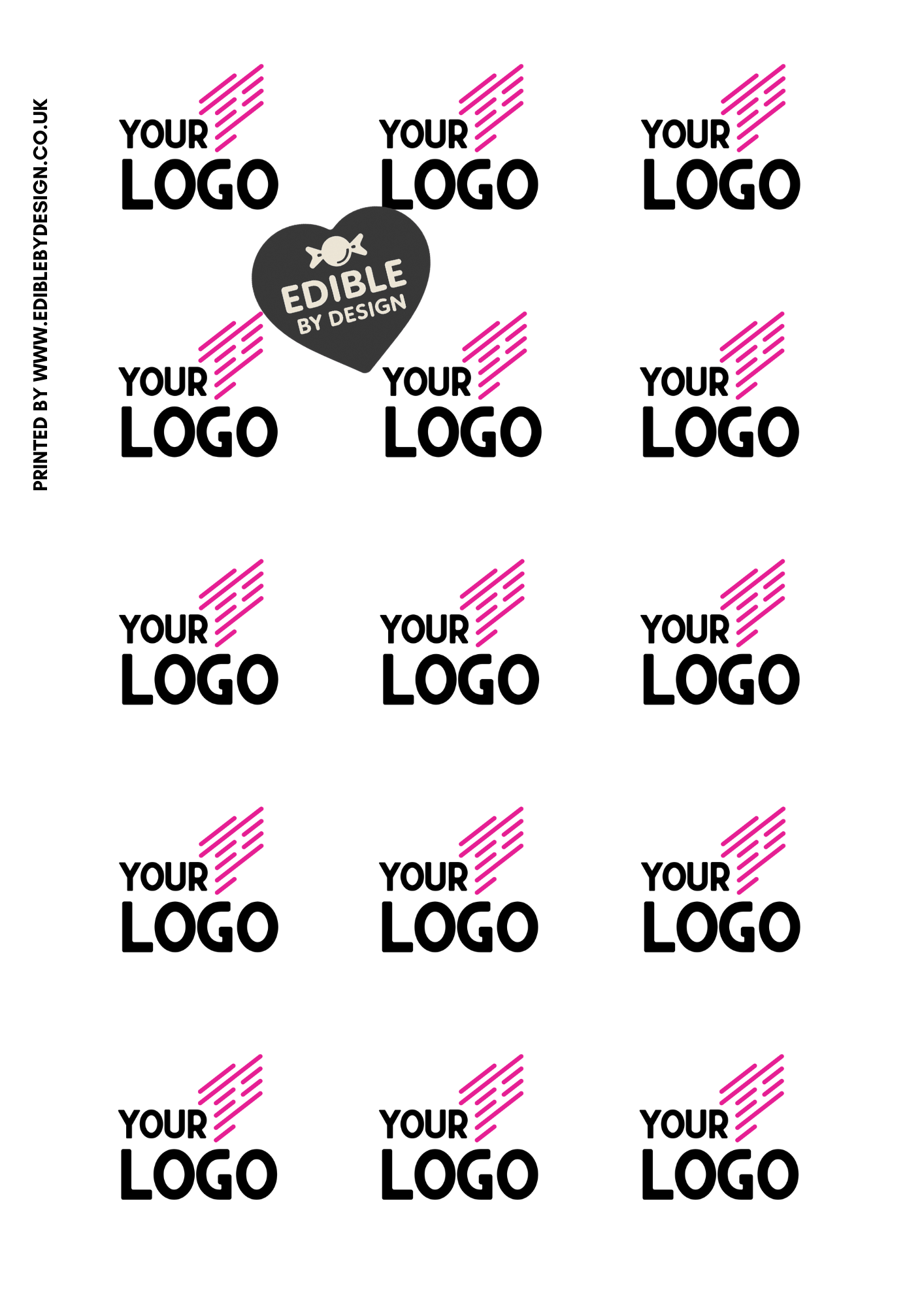 Logo Cake Toppers: Edible Image Circles for Corporate Events on Icing or Wafer