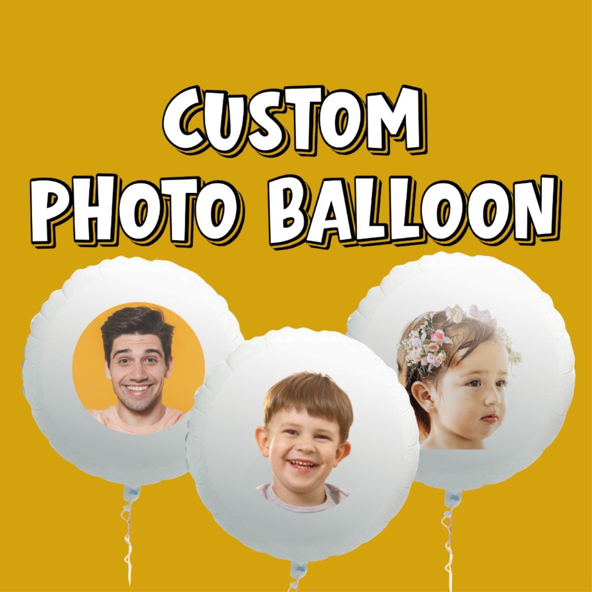 Custom Printed Photo Foil Balloon 23" Suitable for Air or Helium