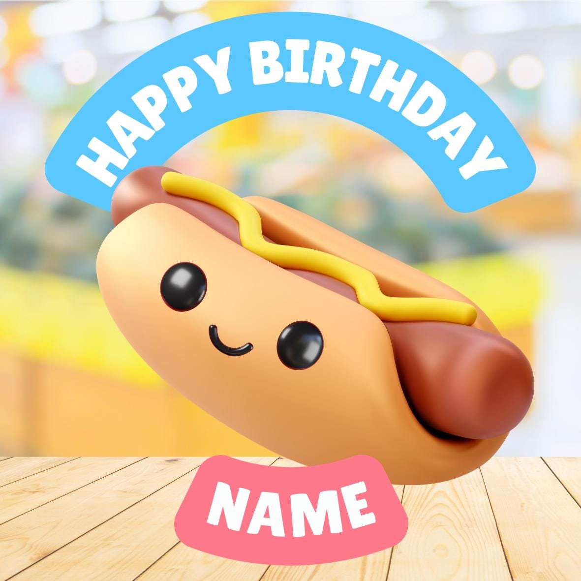 Cute Food Theme Birthday Cake Toppers Edible matching Invitations Stickers Balloon Party Pack