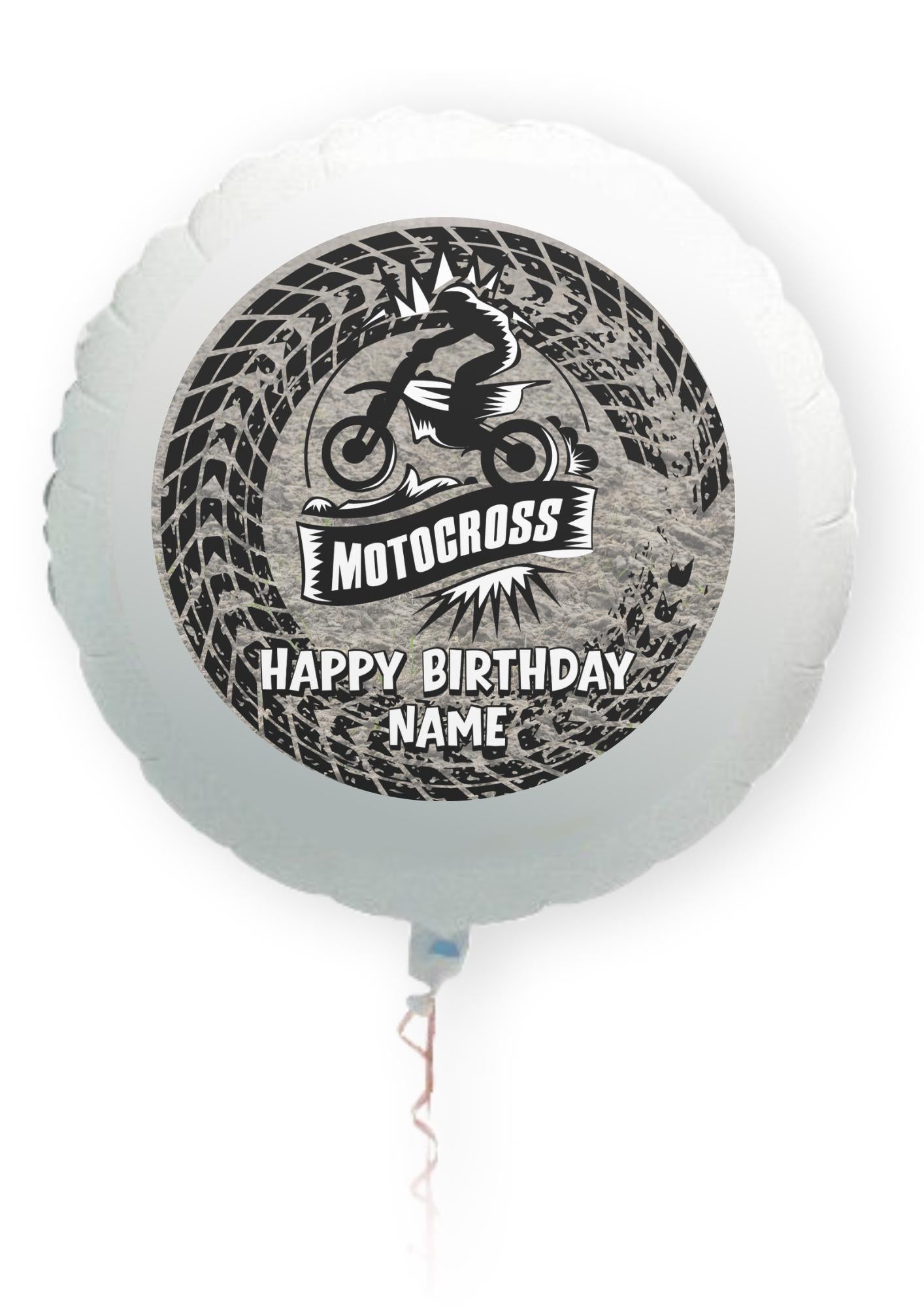 Dirt Bike Motocross Personalised Birthday Cake Toppers matching Invitations Stickers Balloon Party Pack