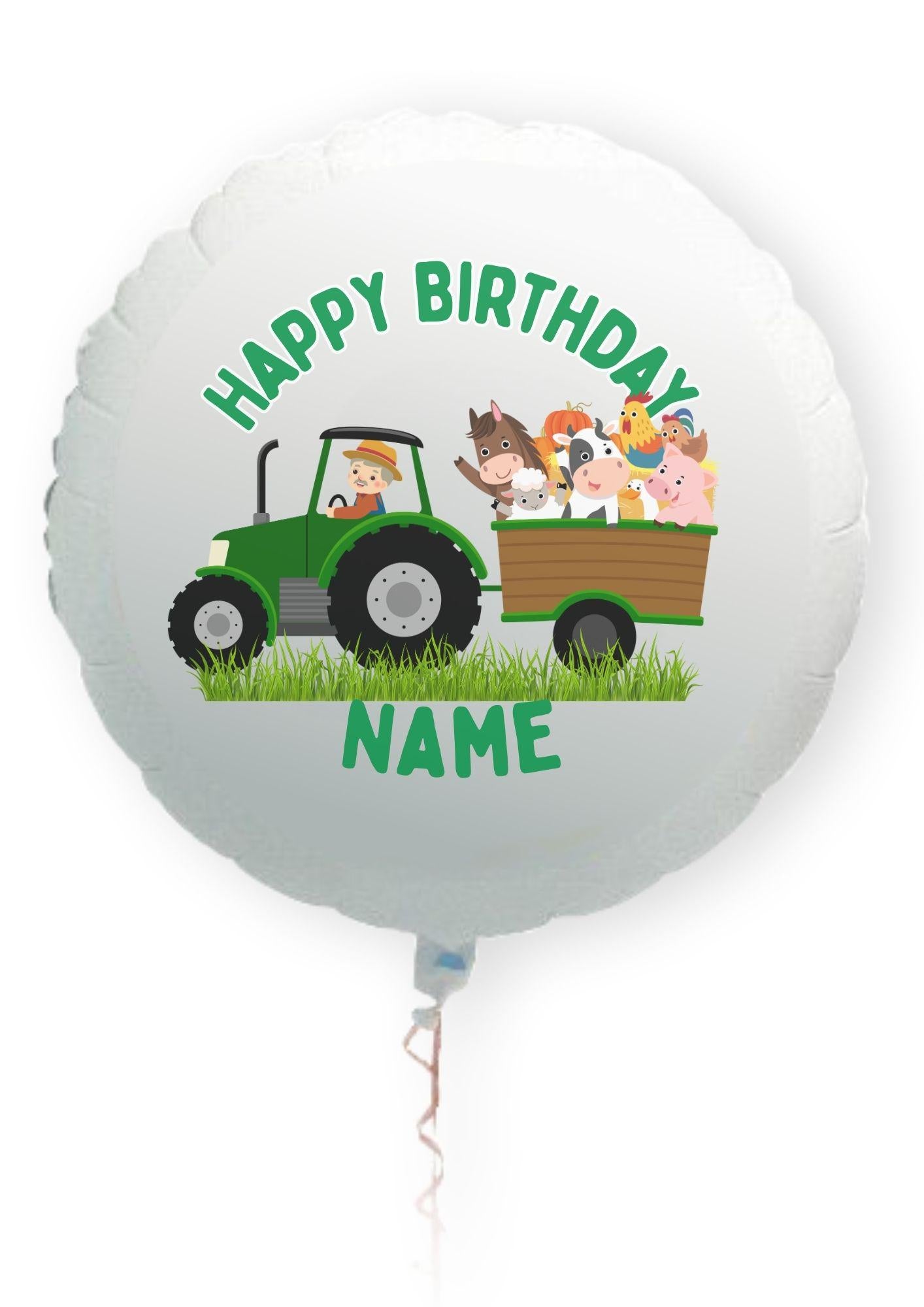 Farmyard Theme Birthday Cake Toppers Edible Circles matching Invitations Stickers Balloon Party Pack