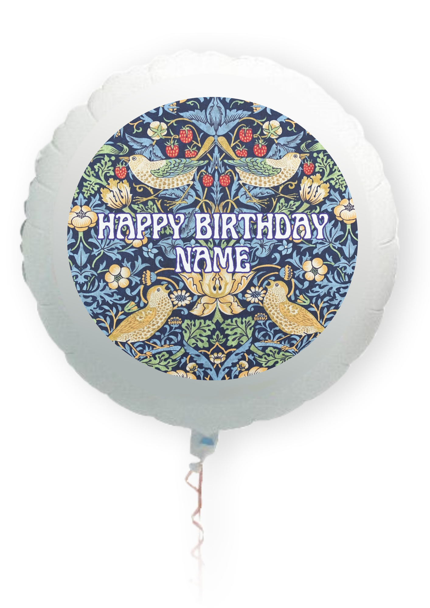 Personalised Inspired by Liberty London Cake Toppers: Edible Icing or Wafer, Stickers and Balloon