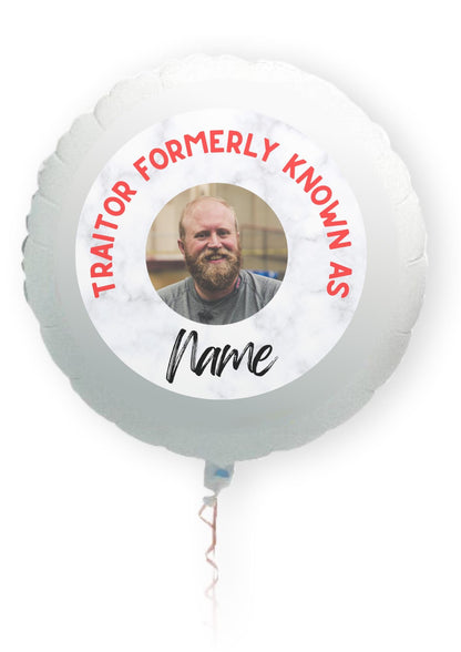 Funny Leaving Job New Job Cake Toppers Personalised with Name & Photo of your choice! Matching Foil Balloon option