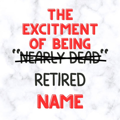 Funny Rude Retirement Cupcake Toppers: Personalised Edible Icing or Wafer
