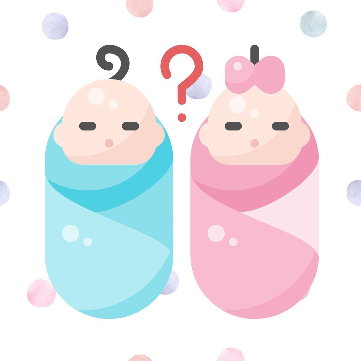 Gender Reveal Baby Shower Party Cake Toppers Pink or Blue Baby matching Stickers & Balloon available