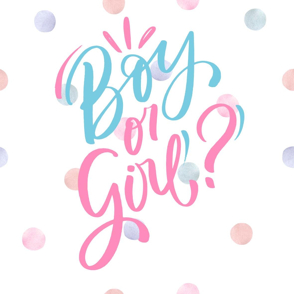 Gender Reveal Baby Shower Party Cake Toppers Pink or Blue Baby matching Stickers & Balloon available