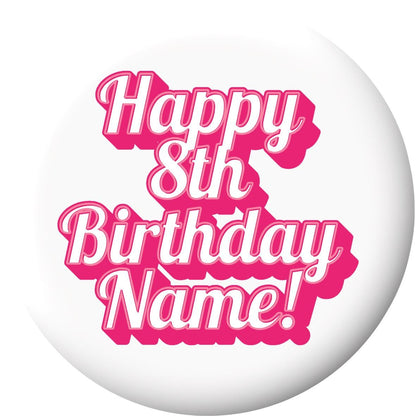 Happy Birthday Text Cake Toppers Edible Images on Icing or Wafer Stickers Balloon