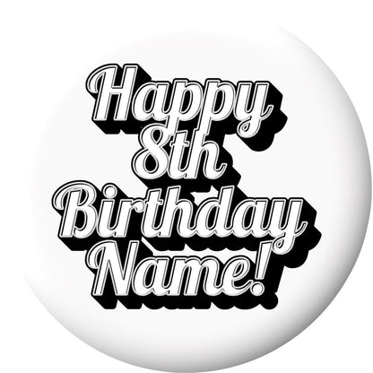 Happy Birthday Text Cake Toppers Edible Images on Icing or Wafer Stickers Balloon