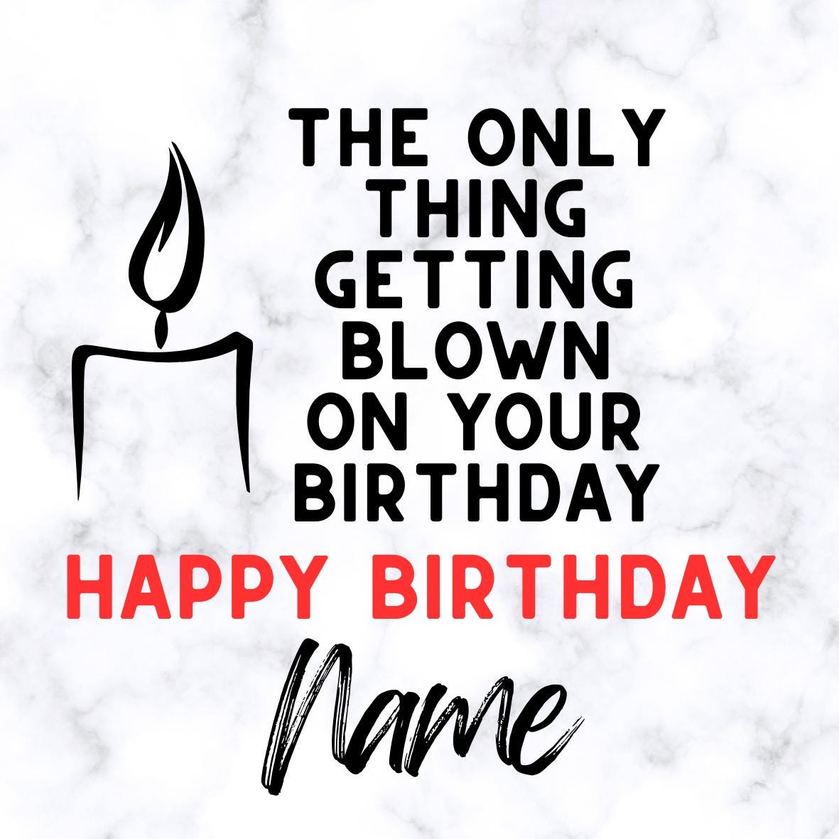 MATURE Funny Rude Birthday Cupcake Toppers Edible Circles printed with edible ink. Photo and Name Personalised.