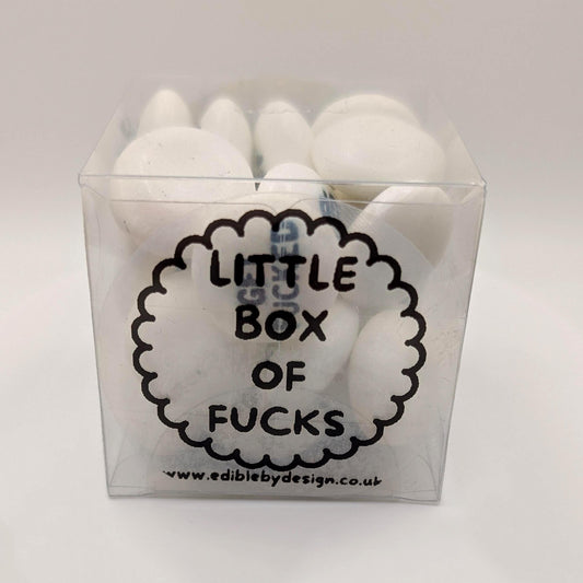 MATURE Little Box of Fucks Trebor Softmints Perfect Funny Rude Gift with lots of different fucks and a no fucks sticker inside when empty