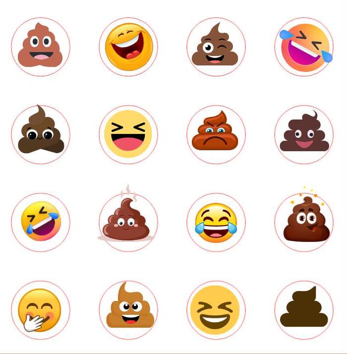 MATURE Little Box of Shits and Giggles Chocolate M&Ms Printed with various shits and You're all out of shits sticker inside Funny gift