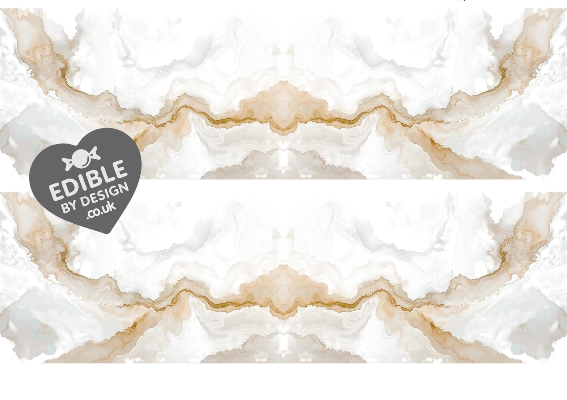 Marble Stone Ribbon Border Edging for Cake: Edible Decoration on Icing