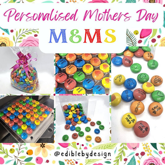 Mothers Day Chocolate M&Ms - Special Gift Personalised with edible ink - your choice of image, photo and text - Perfect Mothers Day Gift