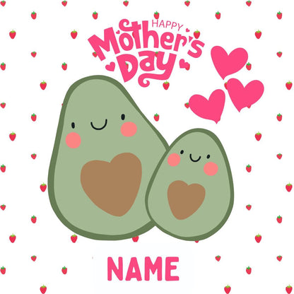 Mothers Day Mum & Baby Personalised Cake Toppers matching Foil Balloon option