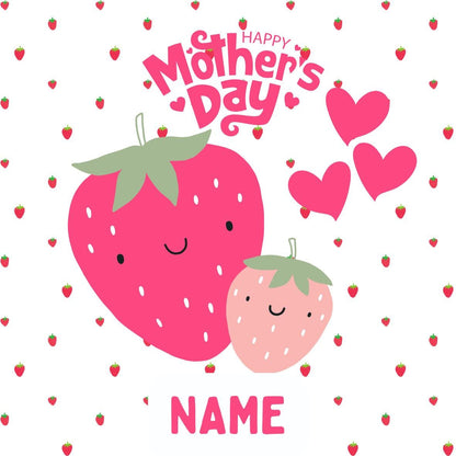 Mothers Day Mum & Baby Personalised Cake Toppers matching Foil Balloon option