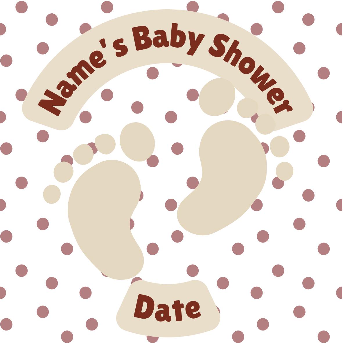 Personalised Baby Shower Cupcake Toppers: Neutral Cream, Edible Ink on Icing or Wafer