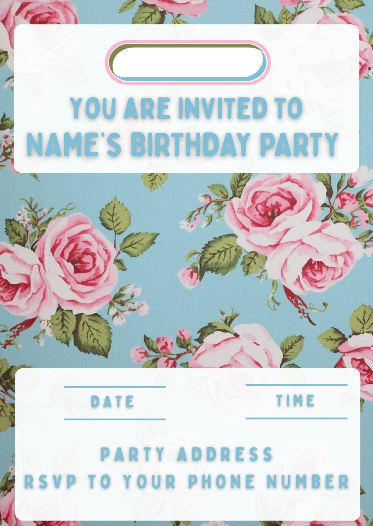 Personalised Cath Kidston Inspired Cake Toppers: Edible Icing or Wafer, Stickers, Invites, Balloon and Party Pack