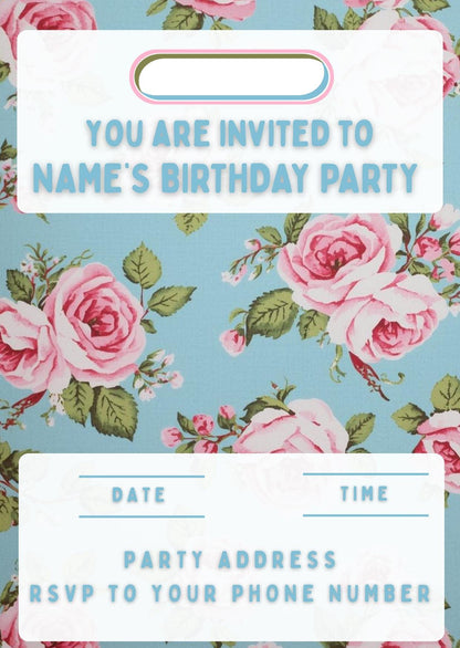 Personalised Cath Kidston Inspired Cake Toppers: Edible Icing or Wafer, Stickers, Invites, Balloon and Party Pack