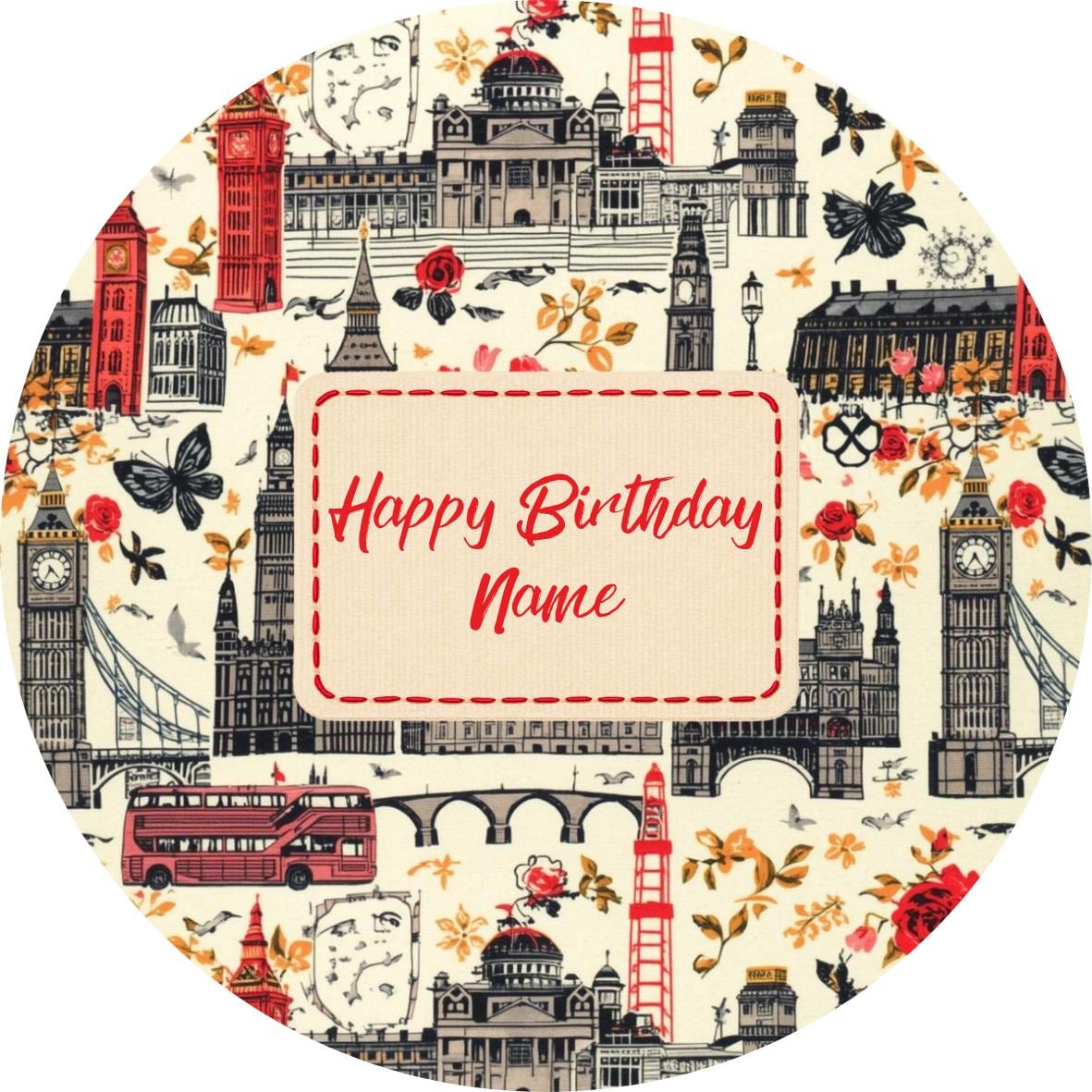Personalised Cath Kidston Inspired Cake Toppers: Edible Icing or Wafer, Stickers, Invites, Balloon and Party Pack
