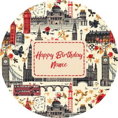 Personalised Cath Kidston Inspired Cake Toppers: Edible Icing or Wafer, Stickers, Invites, Balloon and Party Pack