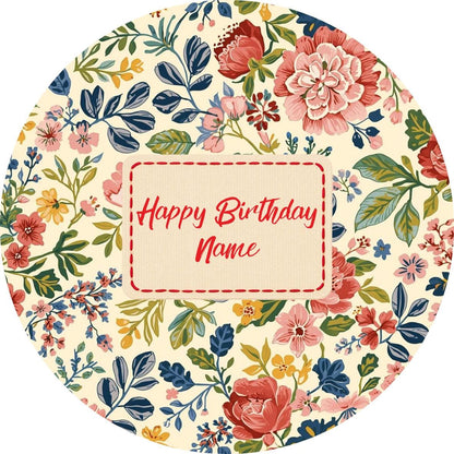 Personalised Cath Kidston Inspired Cake Toppers: Edible Icing or Wafer, Stickers, Invites, Balloon and Party Pack