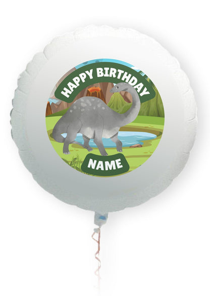 Personalised Dinosaur Happy Birthday Cake Toppers matching Invitations Stickers Balloon Party Pack