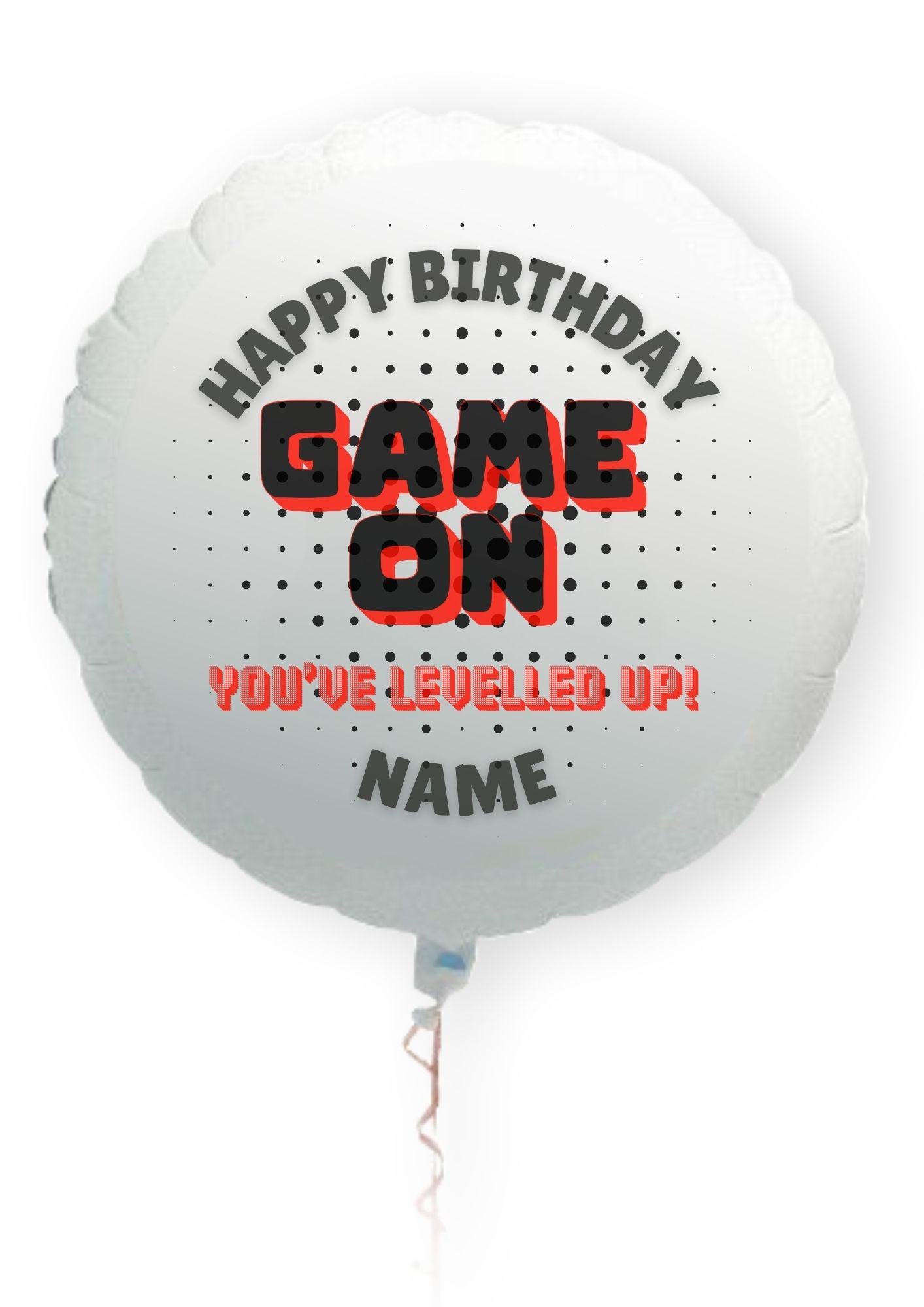Personalised Gamer Theme Birthday Cake Toppers Edible matching Invitations Stickers Balloon Party Pack