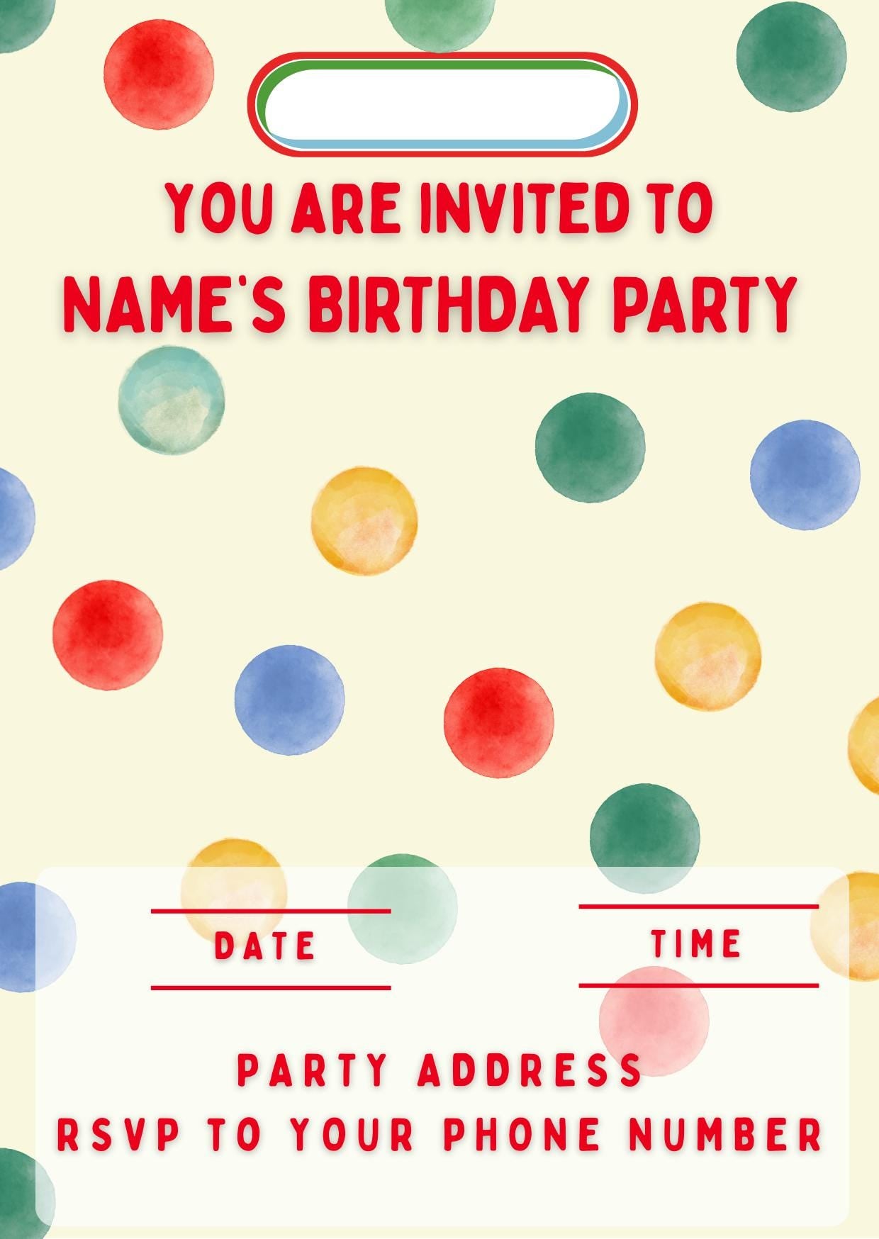 Personalised Inspired by Emma Bridgewater Cake Toppers: Edible Icing or Wafer, Stickers, Invites, Balloon and Party Pack