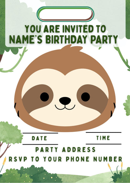 Personalised Zoo Animal Cake Toppers: Edible Birthday Party Decoration in Icing or Wafer matching Invitations Stickers Balloon Party Pack