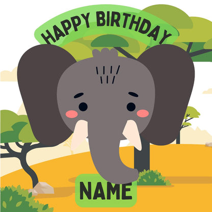 Personalised Zoo Animal Cake Toppers: Edible Birthday Party Decoration in Icing or Wafer matching Invitations Stickers Balloon Party Pack