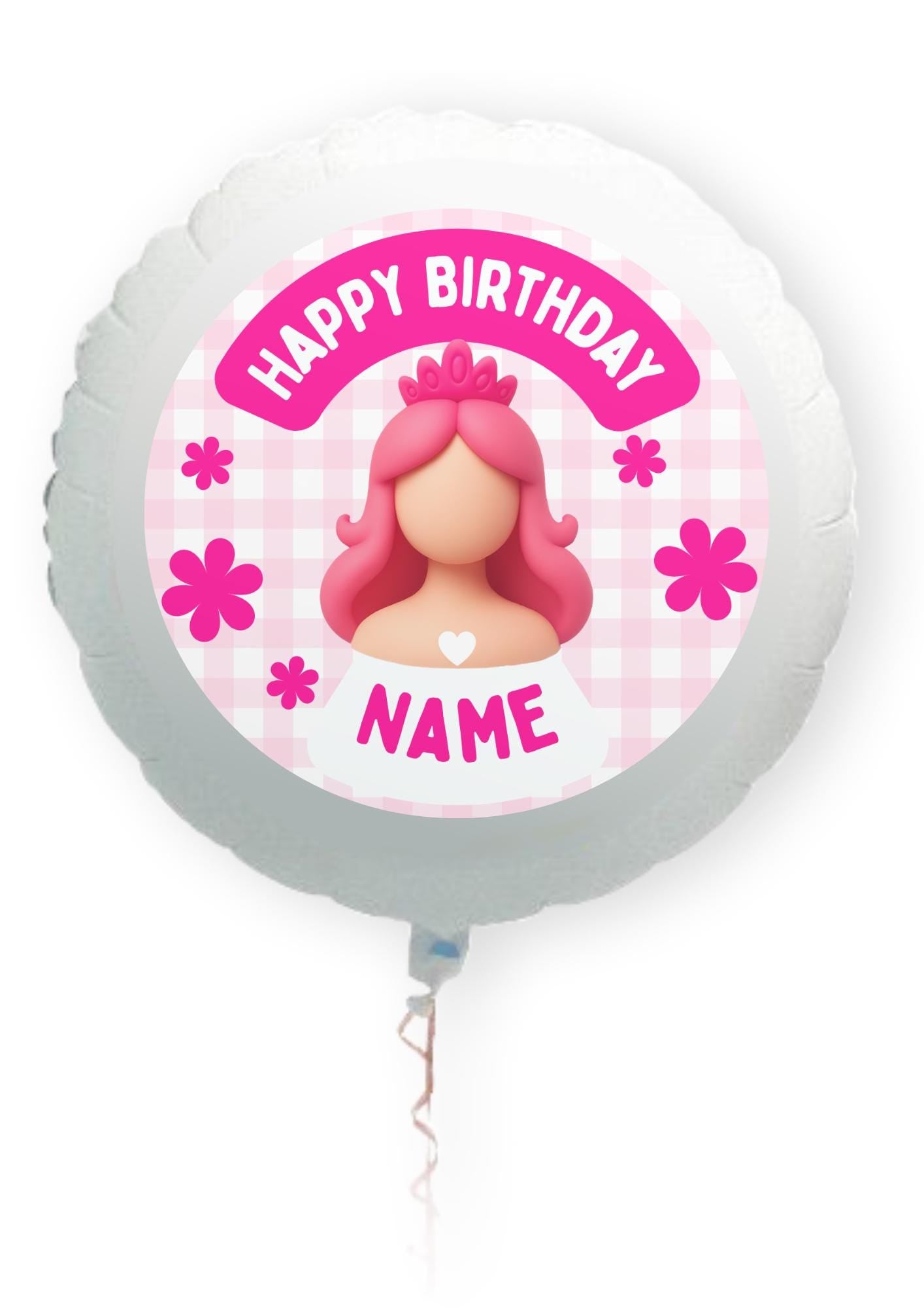 Pink Girl Theme Cupcake Toppers: Edible Icing or Wafer matching Invitations Stickers Balloon Party Pack