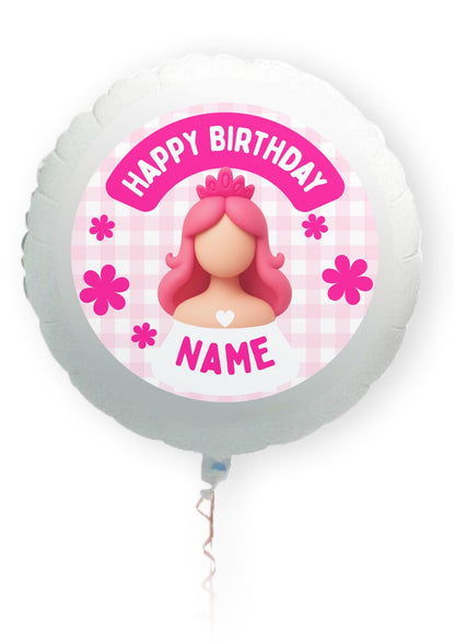 Pink Girl Theme Cupcake Toppers: Edible Icing or Wafer matching Invitations Stickers Balloon Party Pack