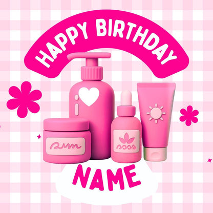 Pink Girl Theme Cupcake Toppers: Edible Icing or Wafer matching Invitations Stickers Balloon Party Pack
