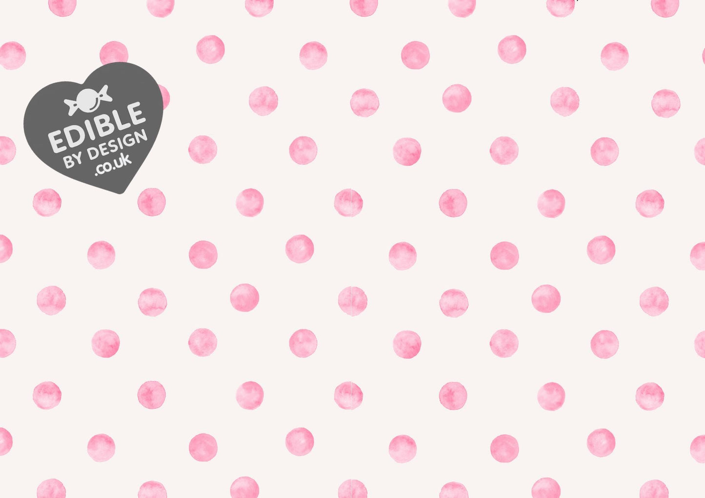 Polka Dot Ribbon Border Edging for Cake: Edible Party Decoration on Icing Sheet