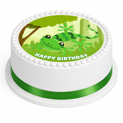 Reptile Snake Theme Birthday Cake Toppers Edible matching Invitations Stickers Balloon Party Pack
